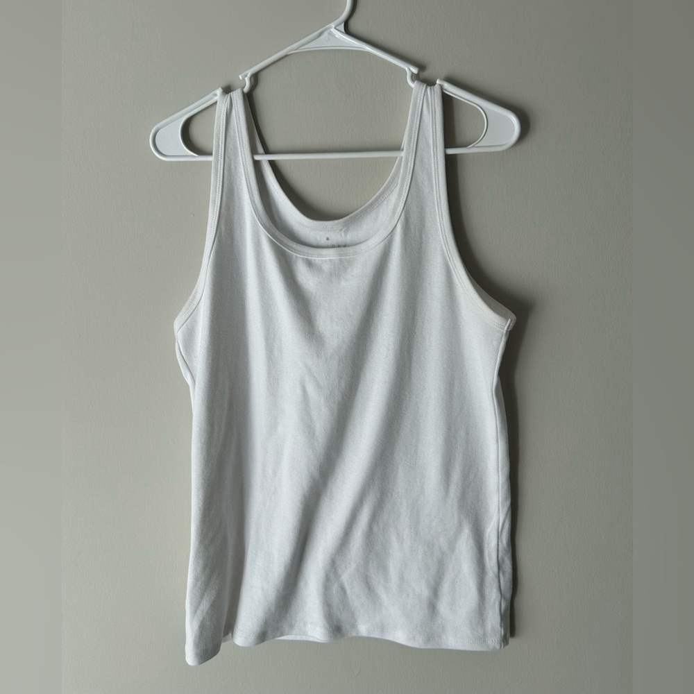 a new day White Tank Top